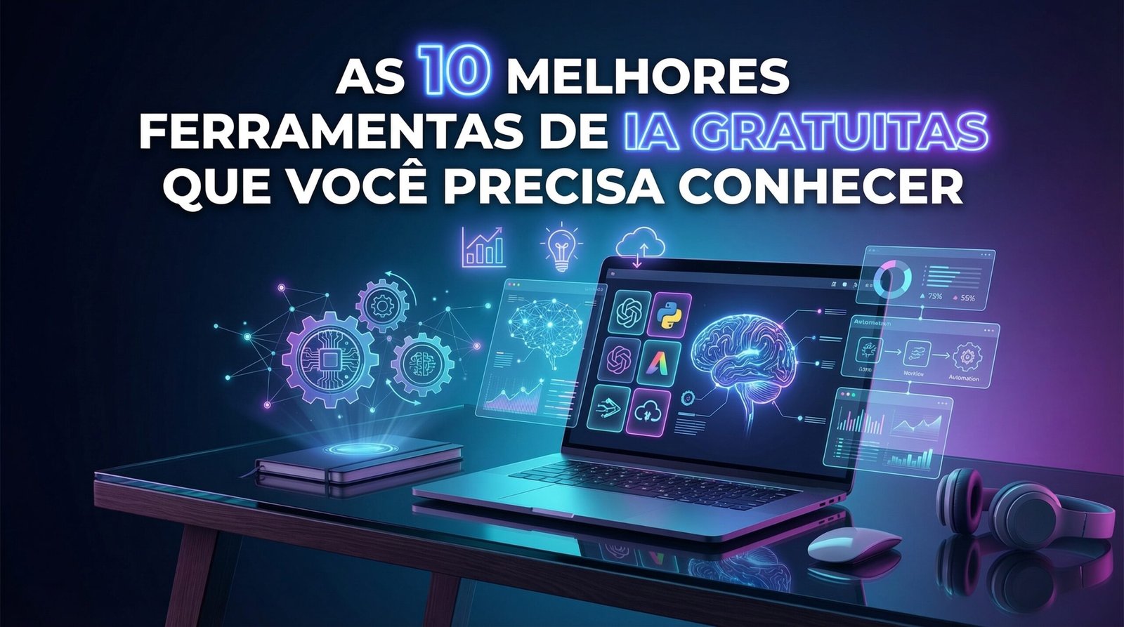 No momento, você está visualizando As 10 Melhores Ferramentas de IA Gratuitas Que Você Precisa Conhecer