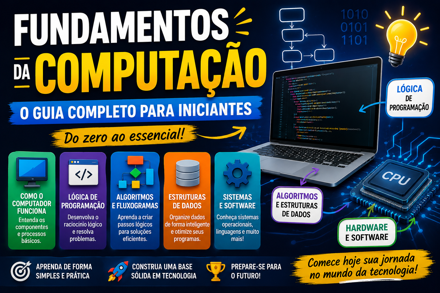 No momento, você está visualizando 🚀 FUNDAMENTOS DA COMPUTAÇÃO | O Guia Completo para Iniciantes 💻🔥