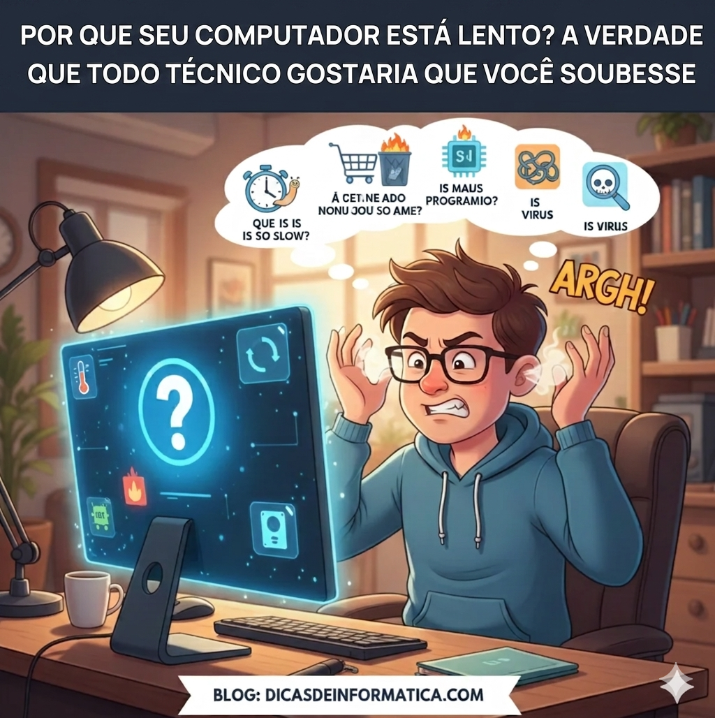 No momento, você está visualizando Por que seu computador está lento? A verdade que todo técnico gostaria que você soubesse